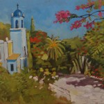 CAPILLA DE LOURDES Oil 16" x 20"