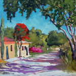 El Huamuchil Oil 16" x 20"