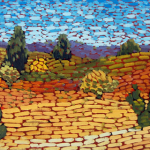 Paisaje con nopales Oil 10" x 14"